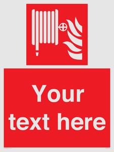 Custom Fire hose reel Sign